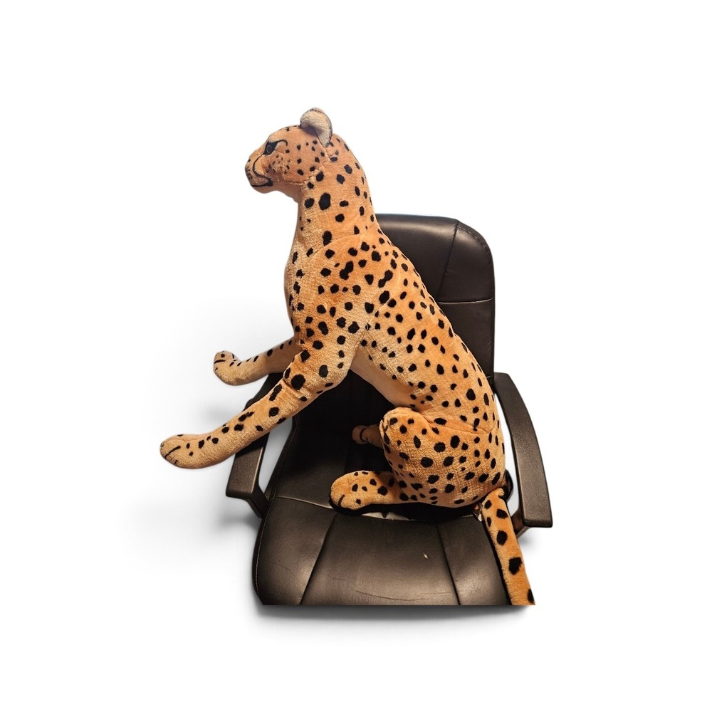 Melissa & Doug Giant Cheetah Lifelike Stuffed Animal Large Safari Plush Toy